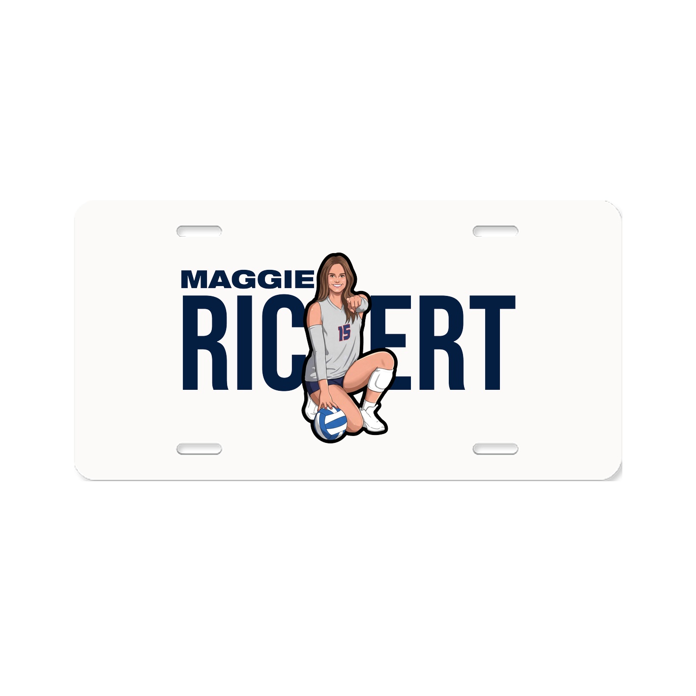 License Plate — Player Name in Classic