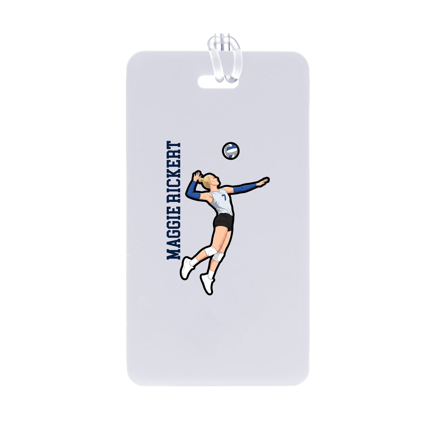 Bag Tag — Name Vertical in Classic