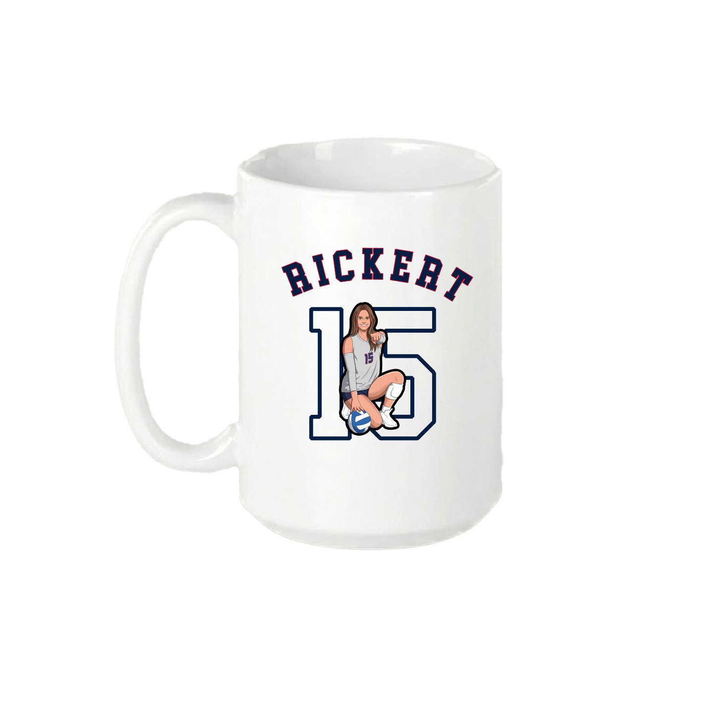 15oz Coffee Mug — Shirsey Arch in White