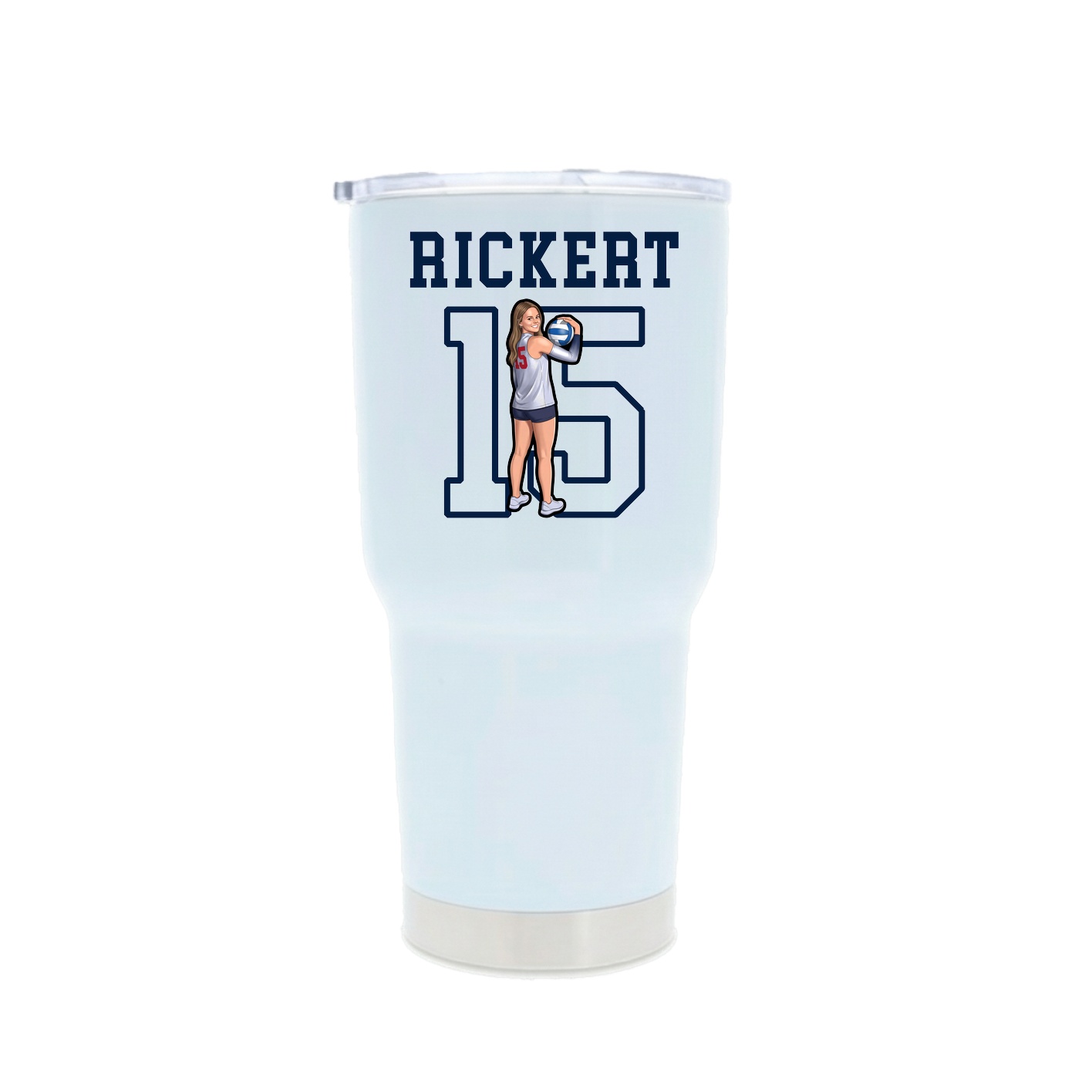 30oz Stainless Steel Tumbler — Shirsey in White