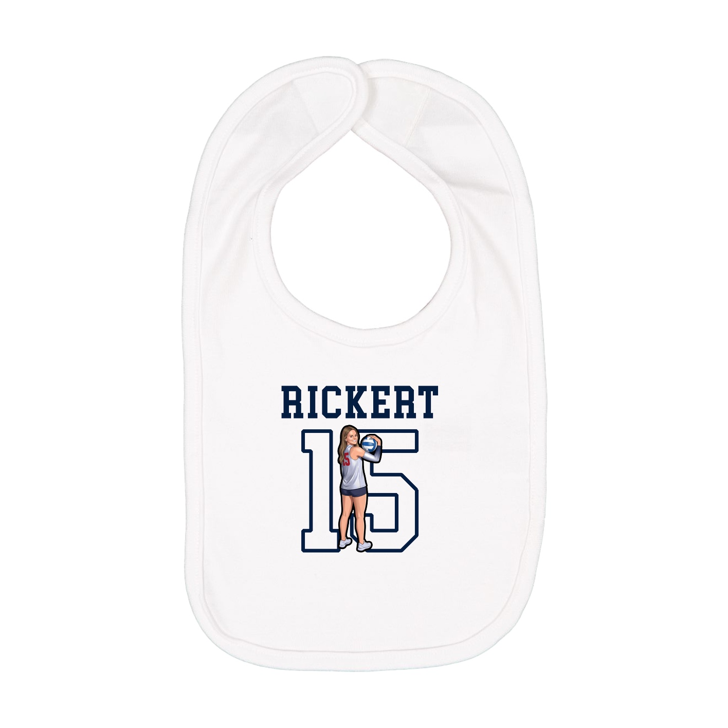 Infant Bib — Shirsey in White