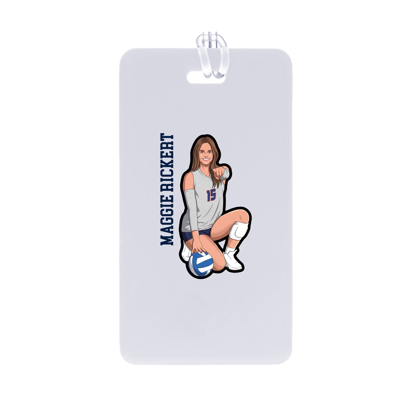 Bag Tag — Name Vertical in Classic