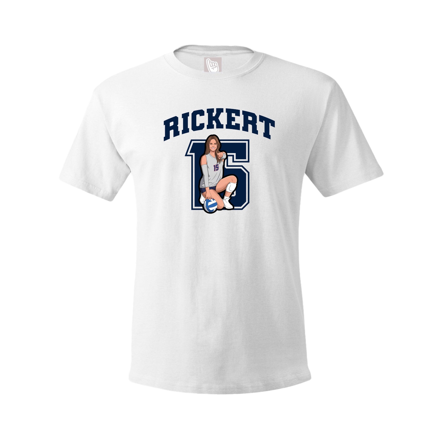 Tee — Number in White