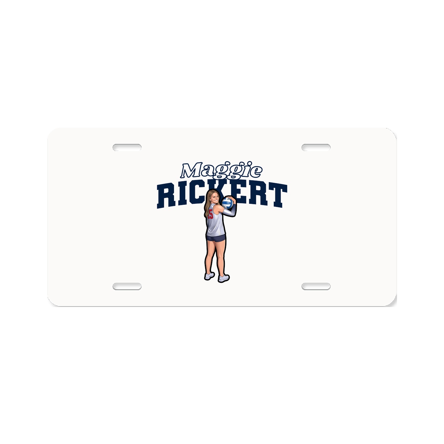 License Plate — Name Arch in Classic