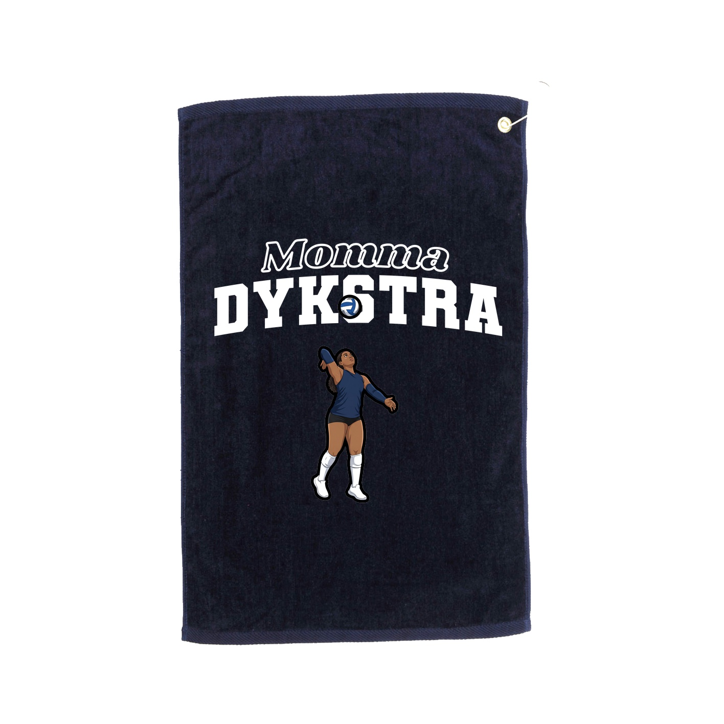 Golf Towel — Mothers Day Block in Navy