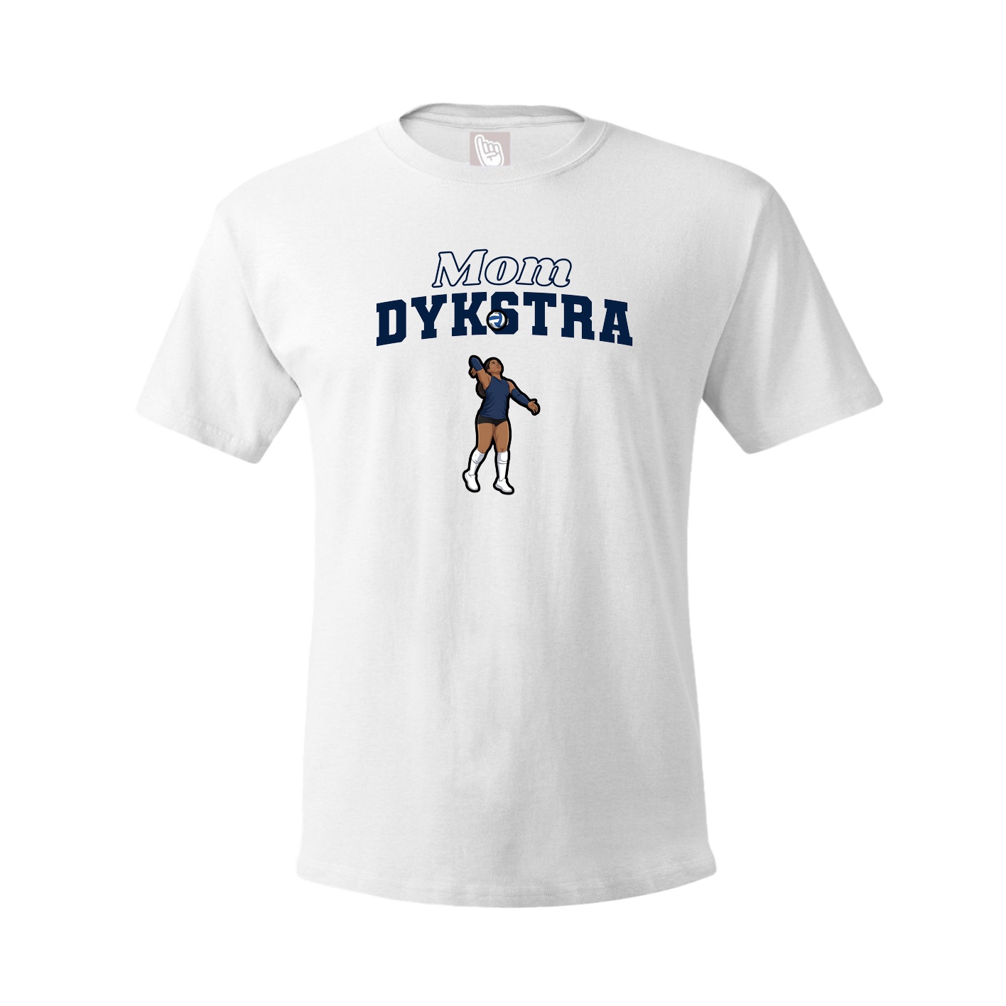 Youth Tee — Mothers Day Block in White