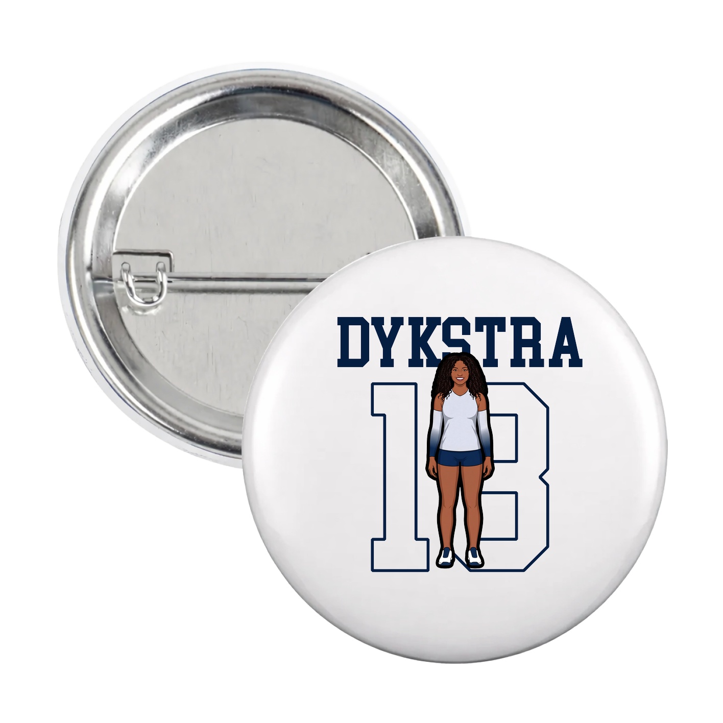 Game Day Button — Shirsey in White