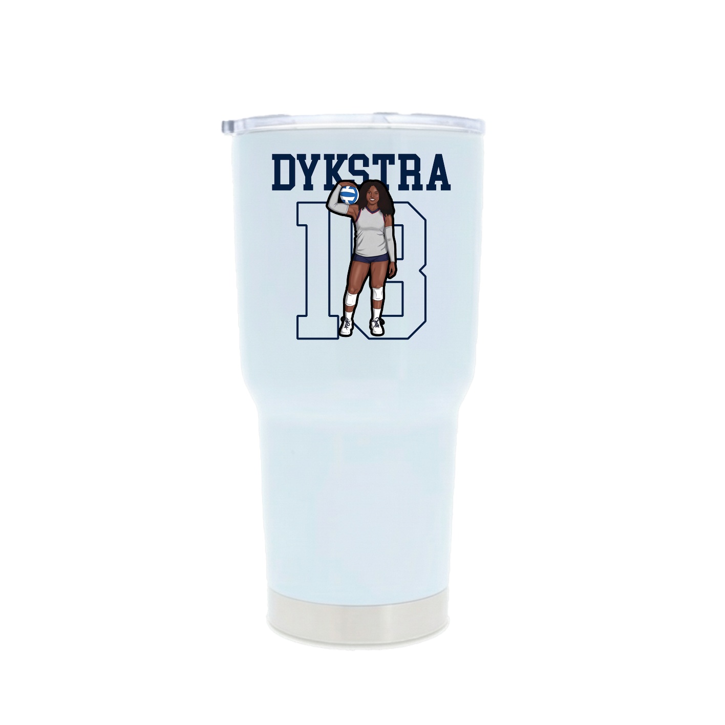 30oz Stainless Steel Tumbler — Shirsey in White