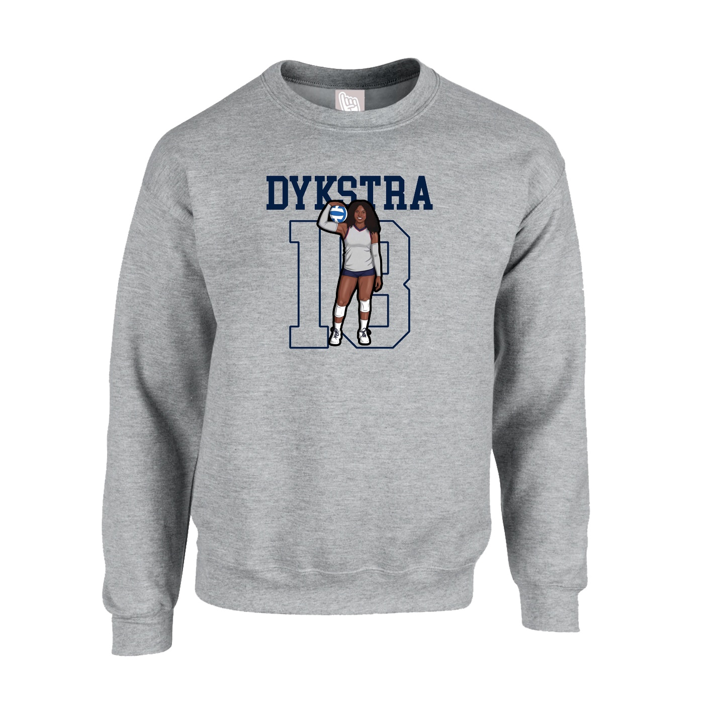 Fleece Crew — Shirsey in Grey