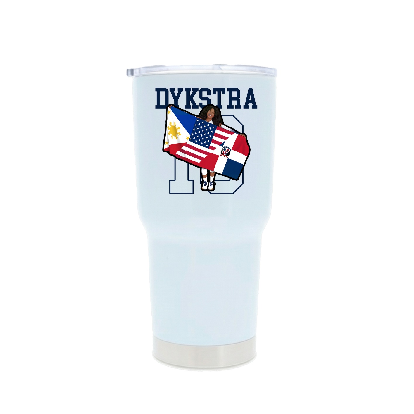 30oz Stainless Steel Tumbler — Shirsey in White