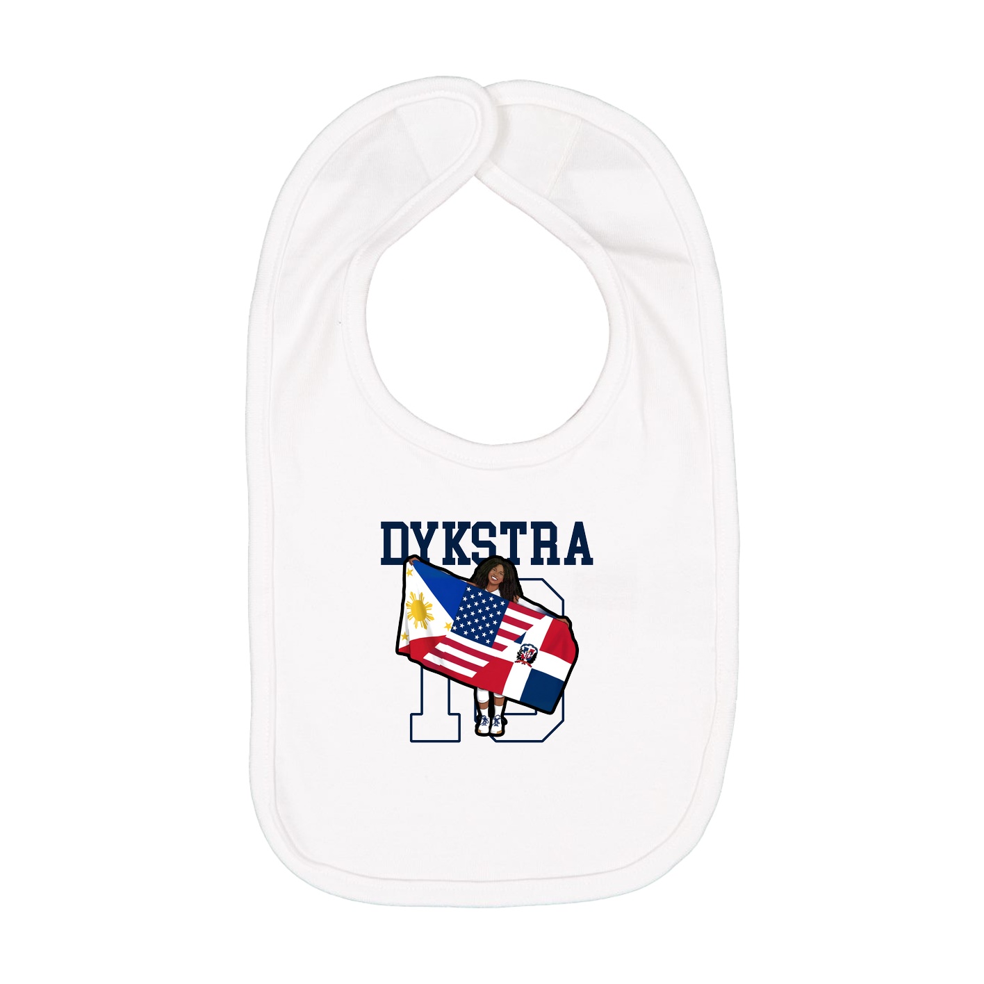 Infant Bib — Shirsey in White
