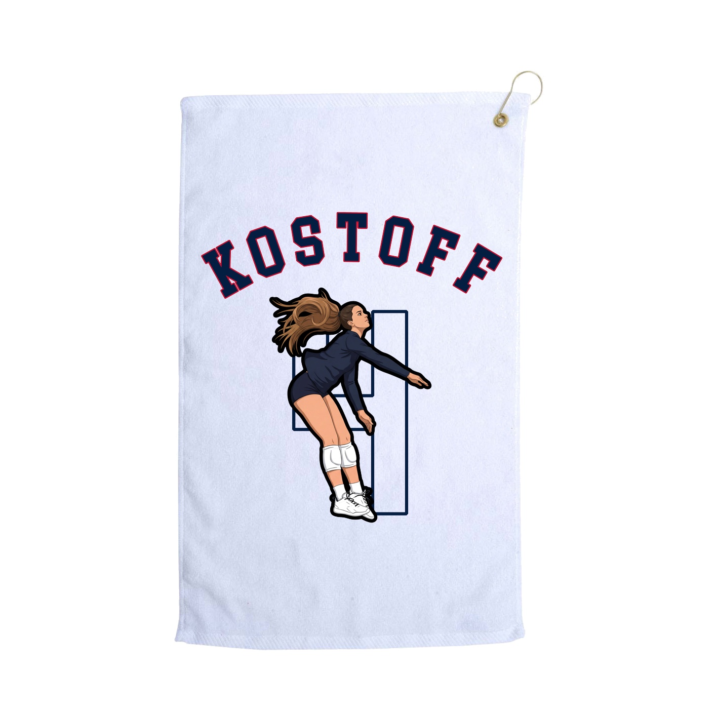 Golf Towel — Shirsey Arch in White