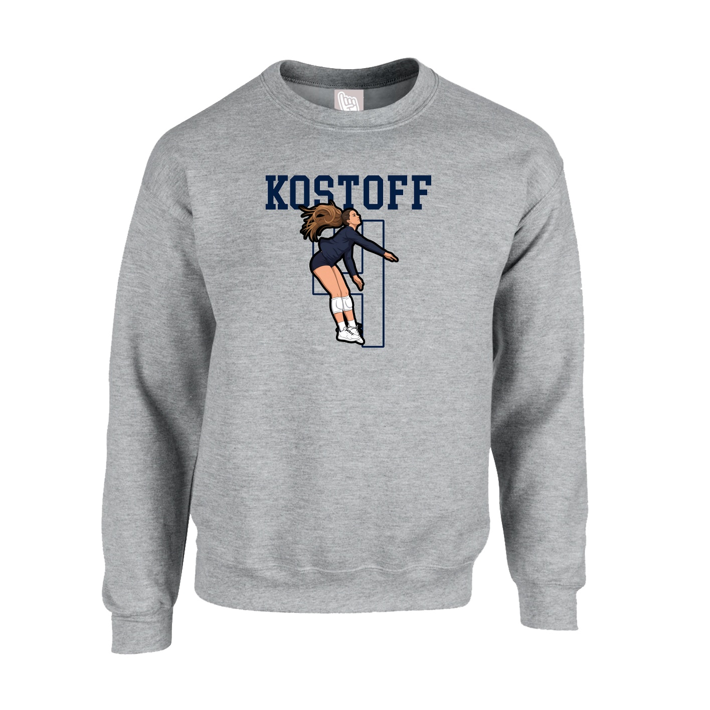 Fleece Crew — Shirsey in Grey