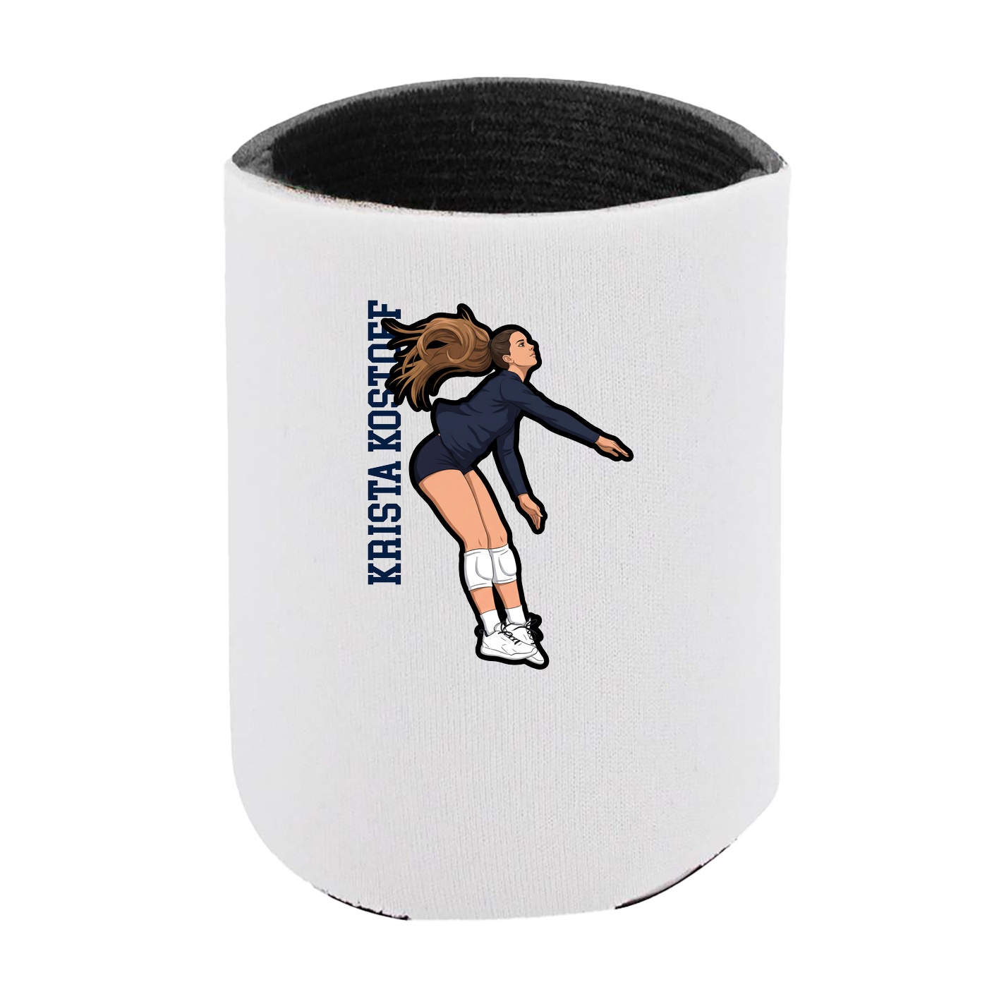 Can Holder — Name Vertical in White