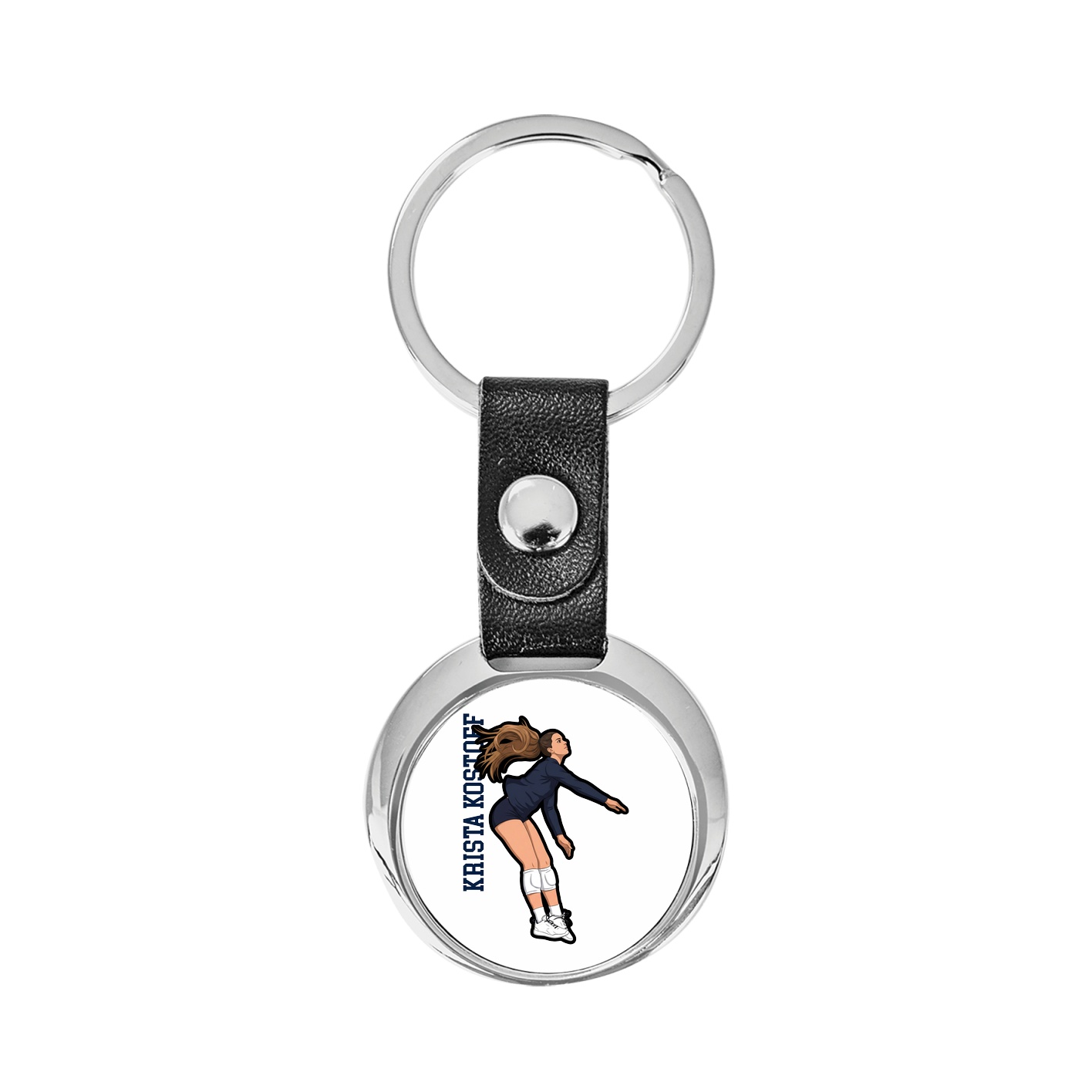 Key Chain — Name Vertical in Classic