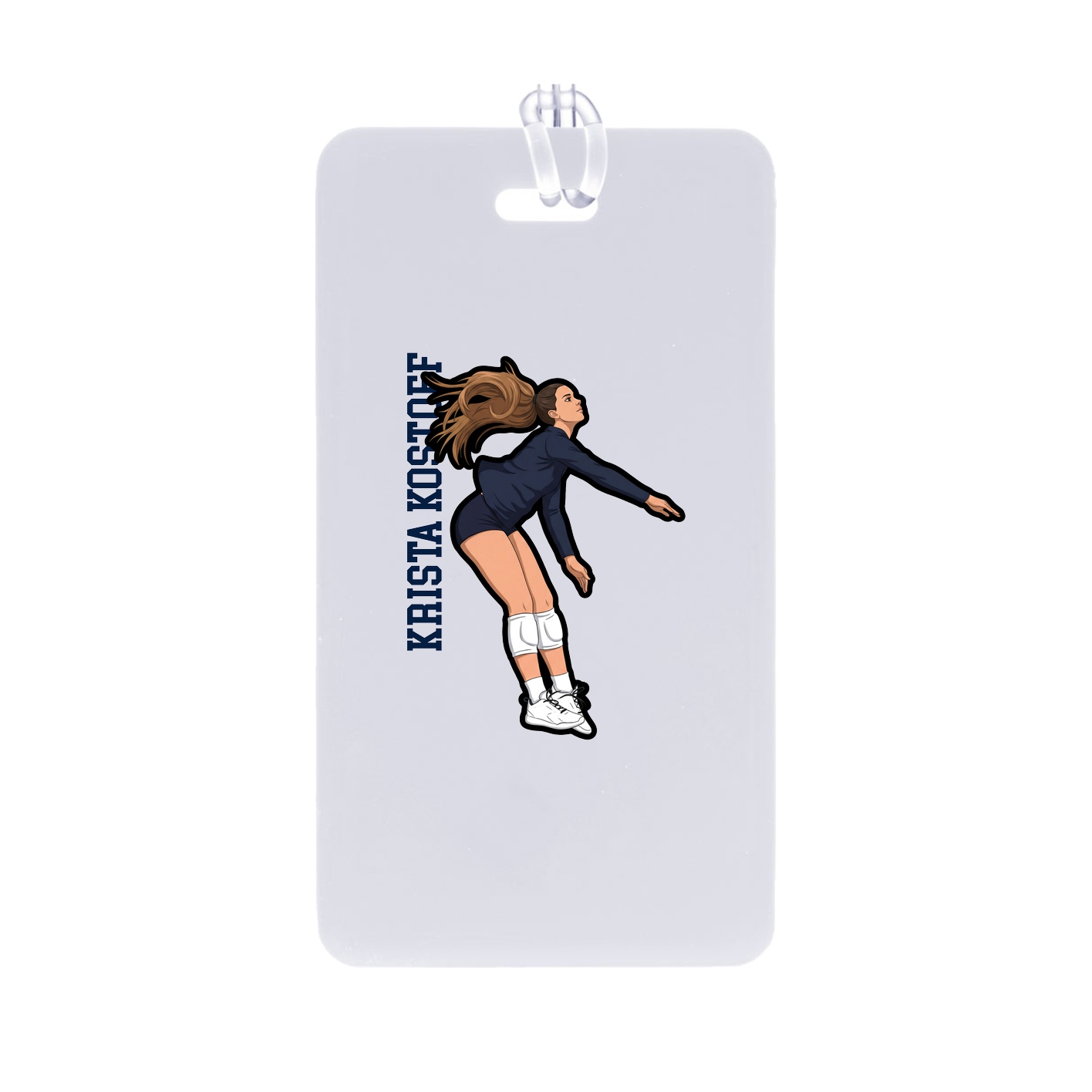 Bag Tag — Name Vertical in Classic