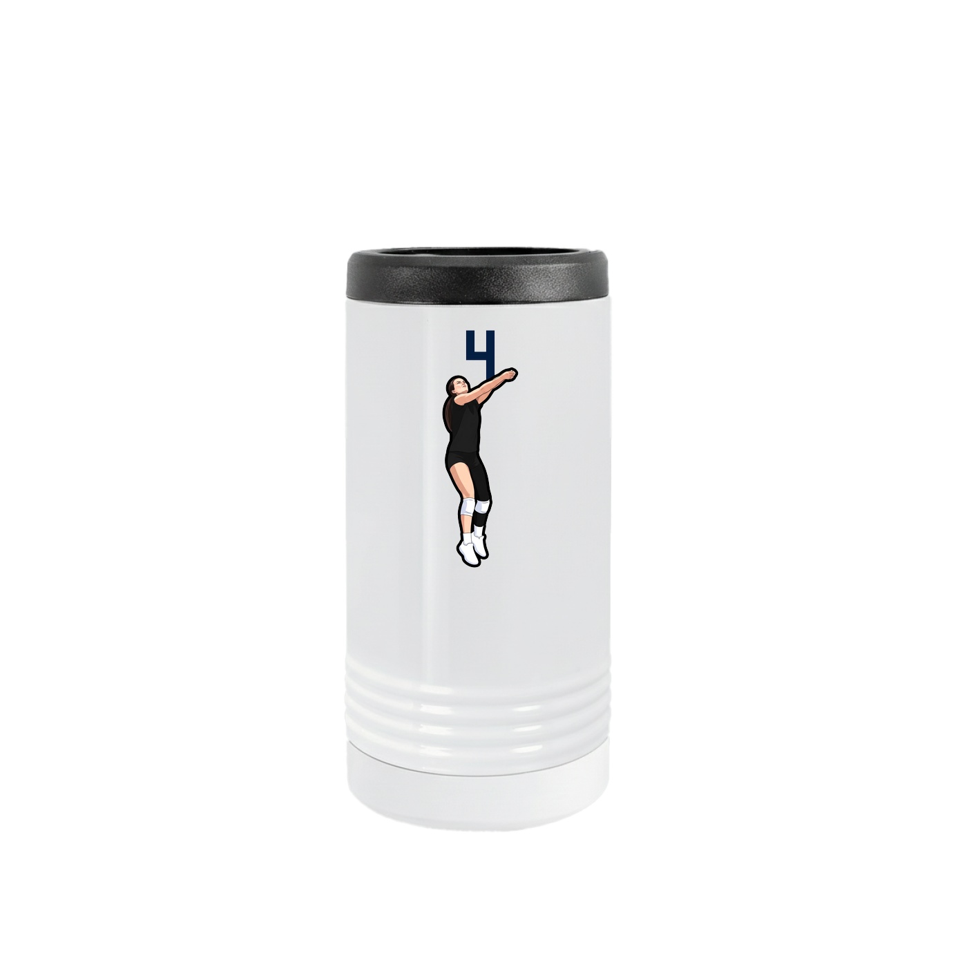 Slim Beverage Holder — Number Top in White