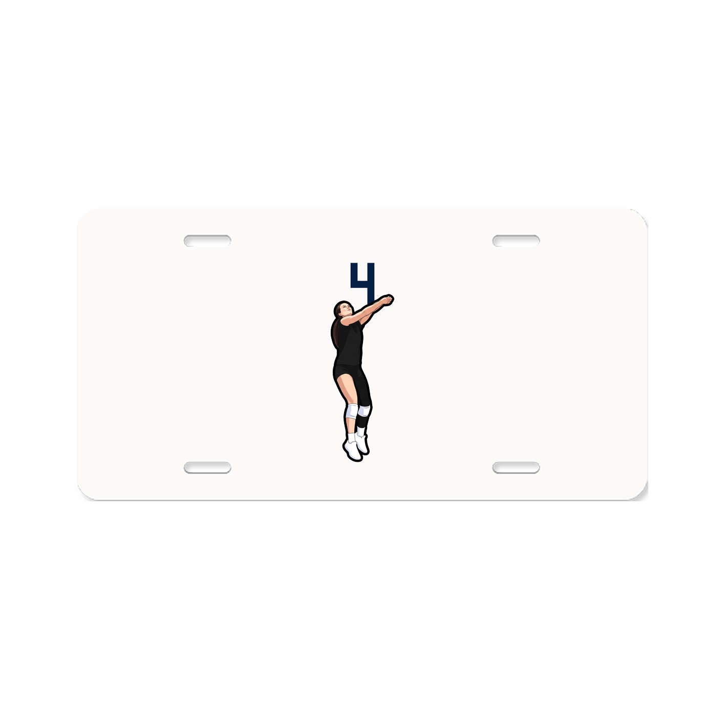 License Plate — Number Top in Classic