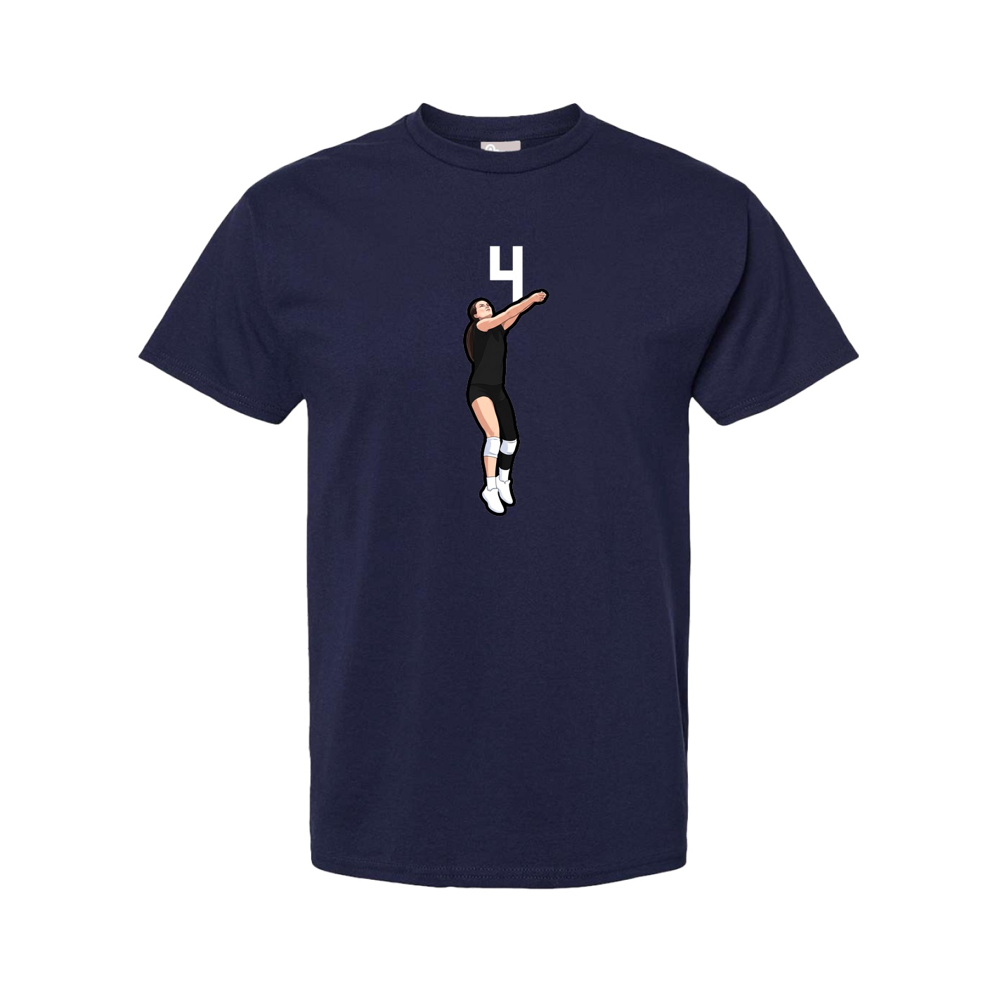 Tee — Number Top in Navy