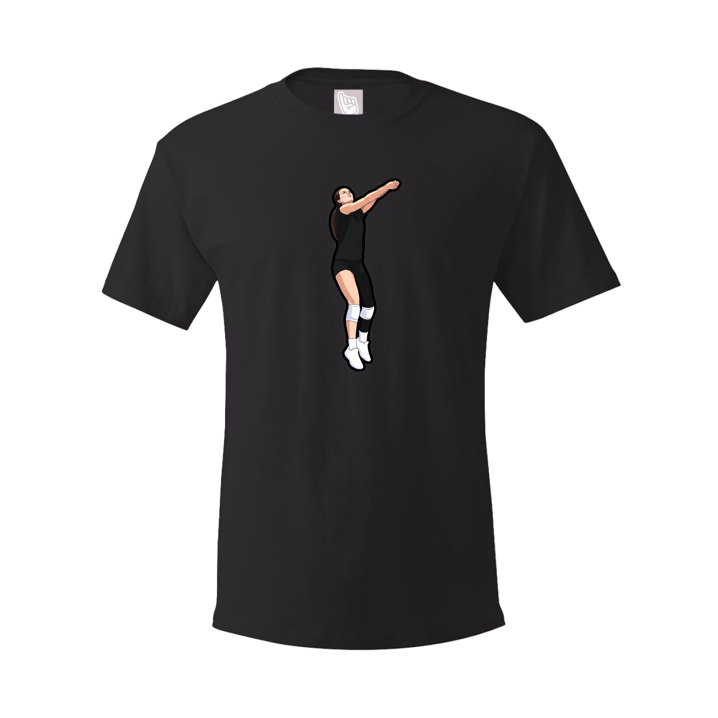 Tee — Name Vertical in Black
