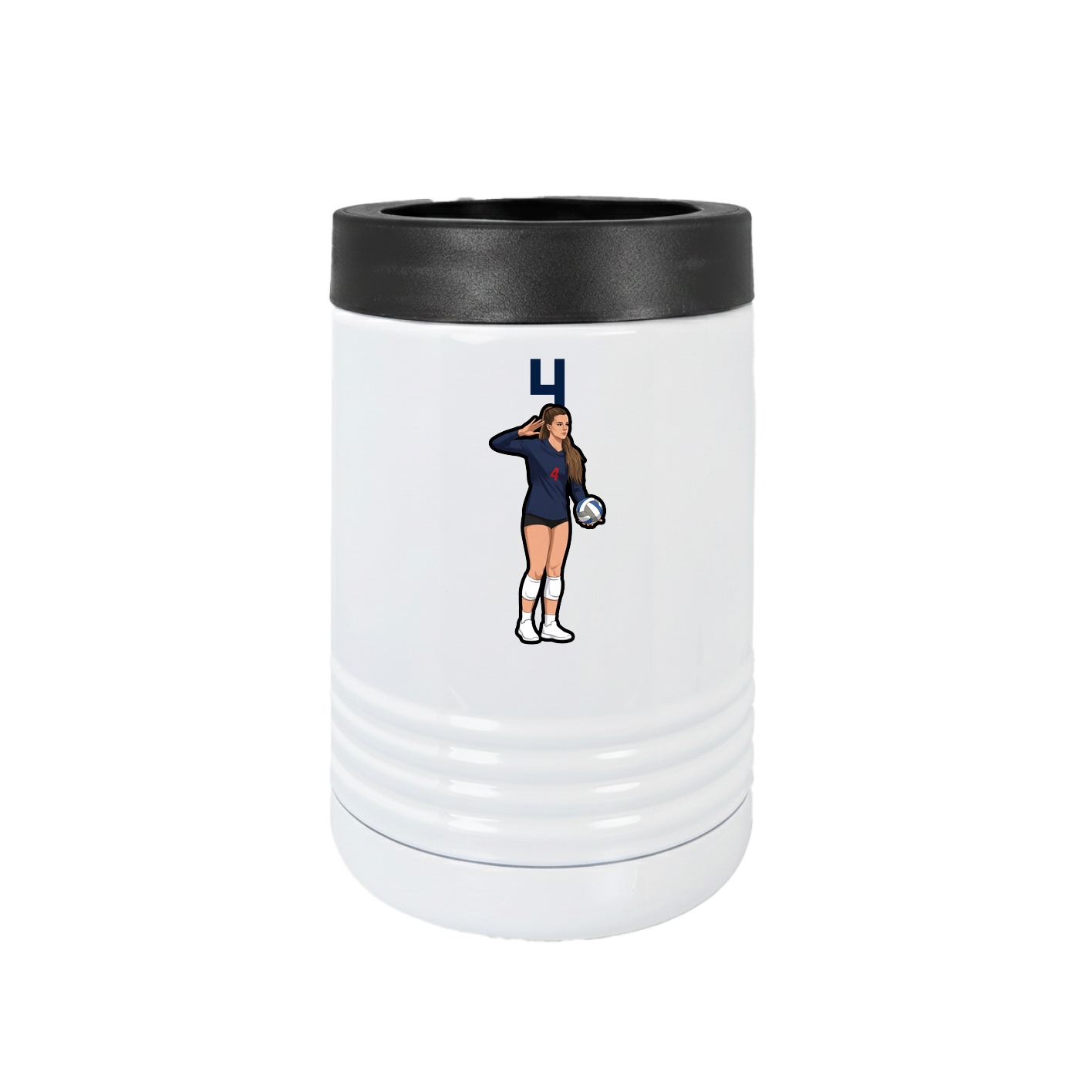 Beverage Holder — Number Top in White