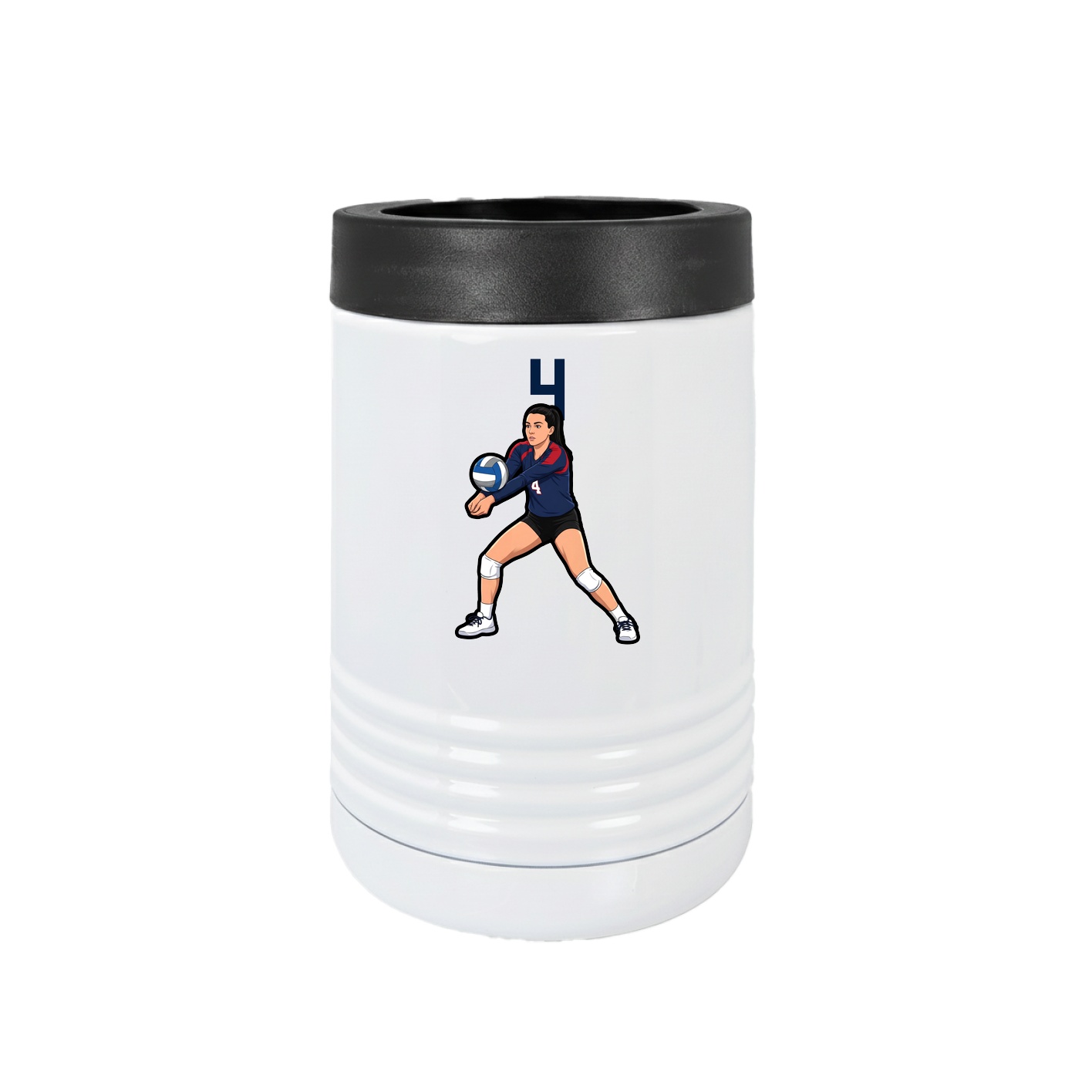 Beverage Holder — Number Top in White