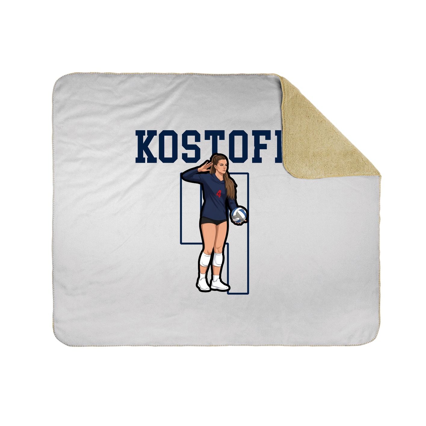 50x60 Sherpa Lined Throw Blanket
