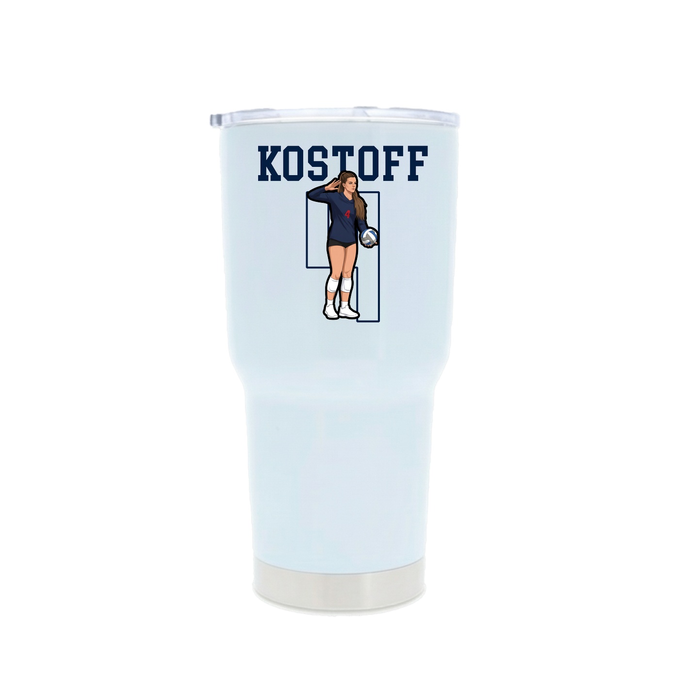 30oz Stainless Steel Tumbler — Shirsey in White