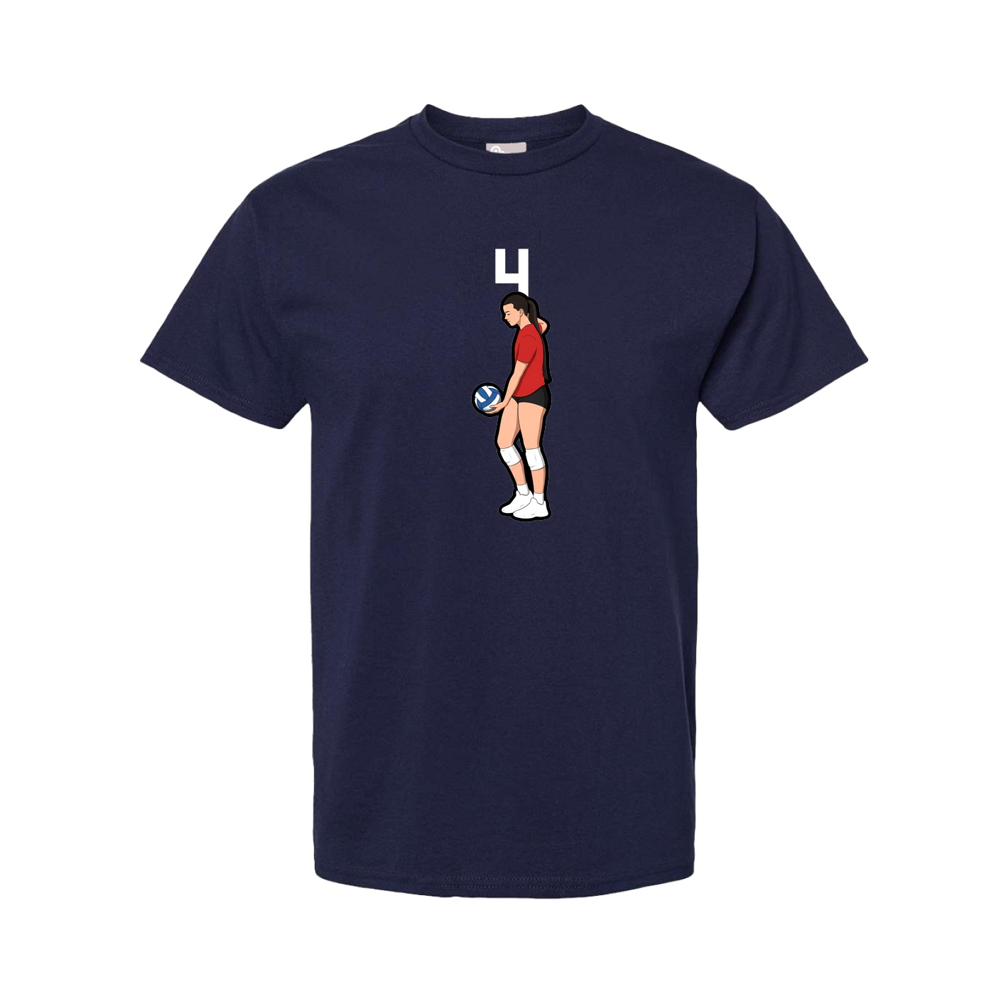 Youth Tee — Number Top in Navy