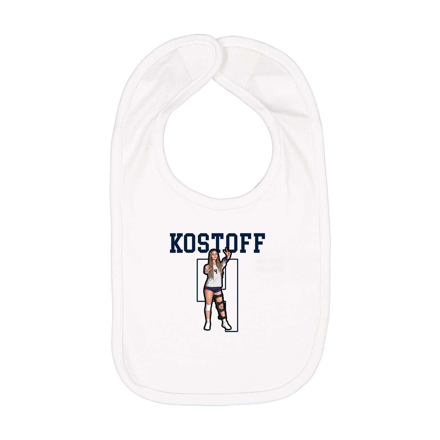 Infant Bib — Shirsey in White