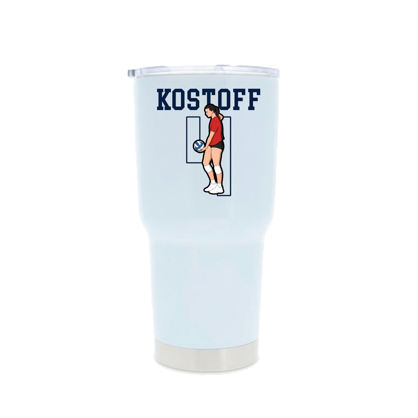 30oz Stainless Steel Tumbler — Shirsey in White