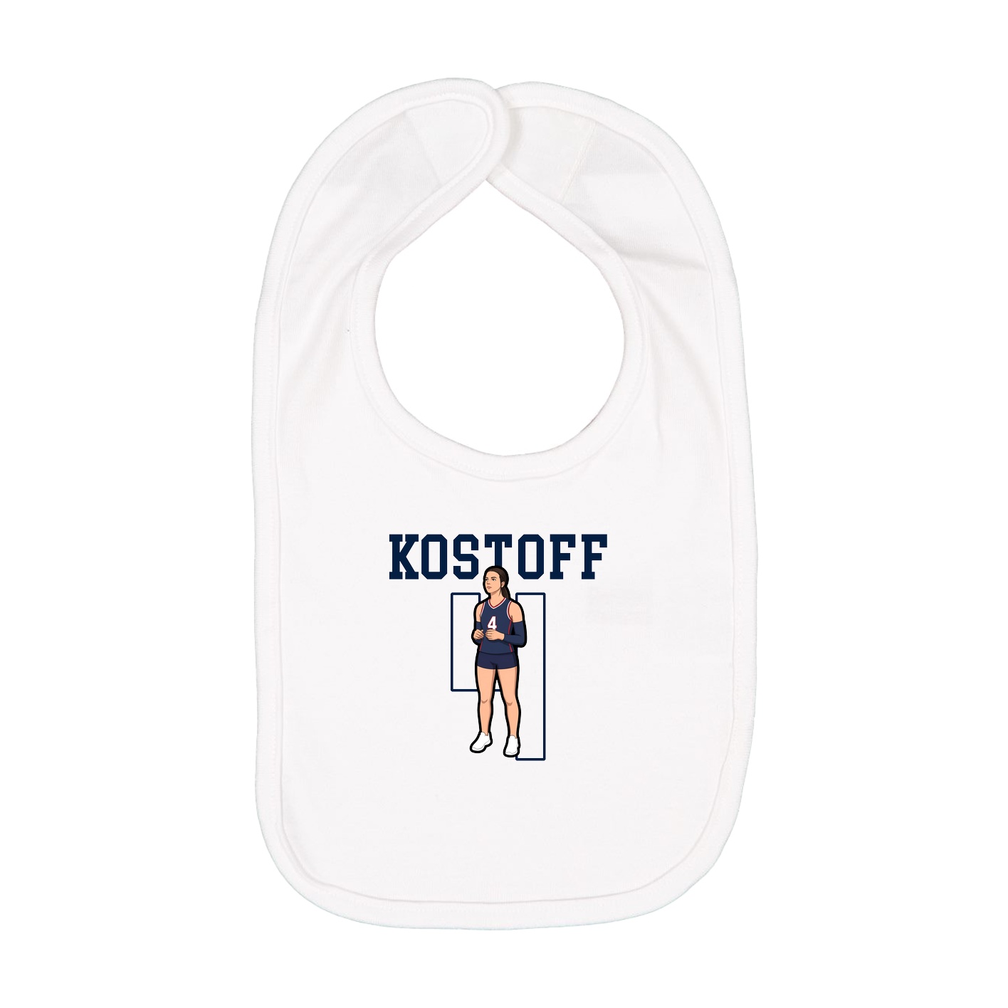 Infant Bib — Shirsey in White