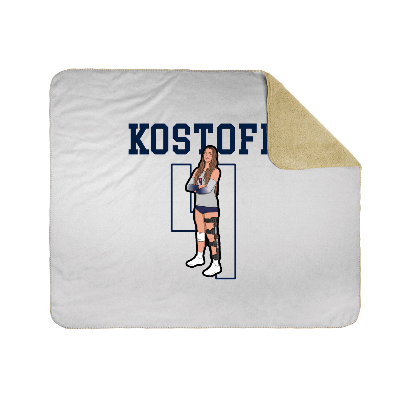 Throw Blanket — Shirsey in White