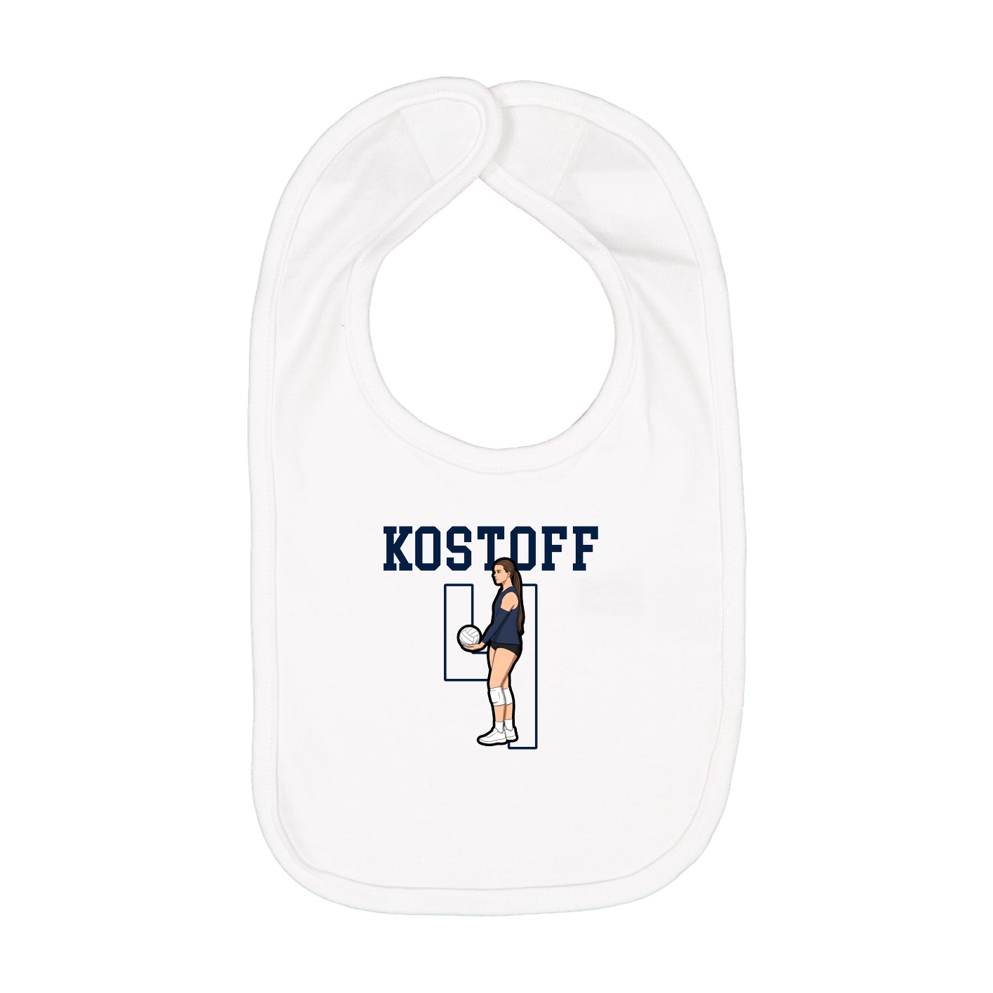 Infant Bib — Shirsey in White