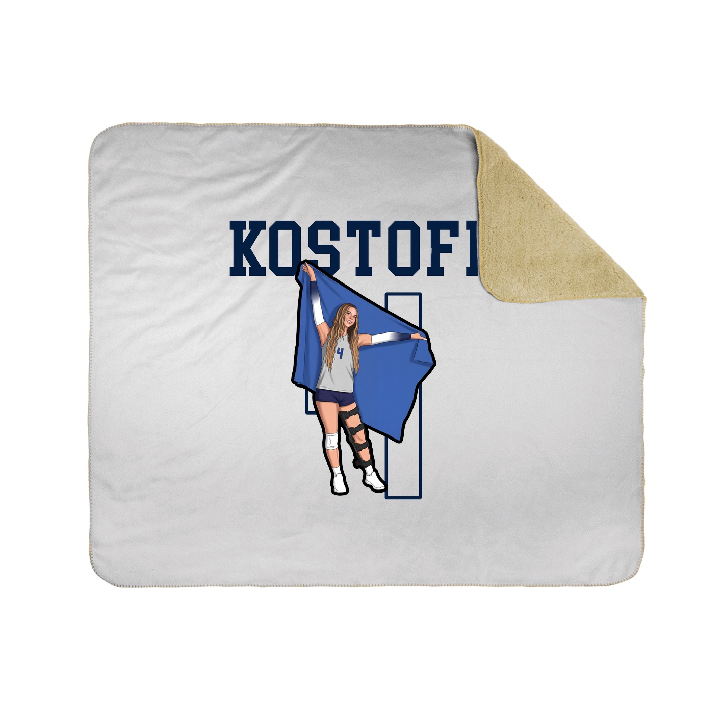 Throw Blanket — Shirsey in White