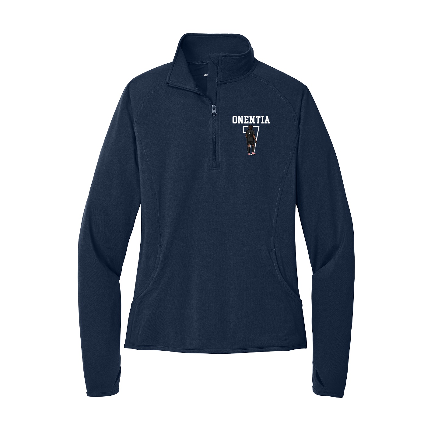 Women's Q-Zip Pullover — Shirsey in Navy