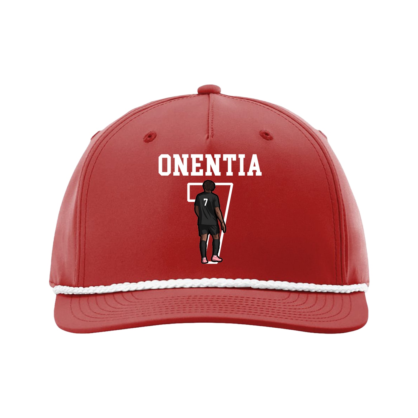 Five-Panel Classic Rope Cap — Shirsey in Red