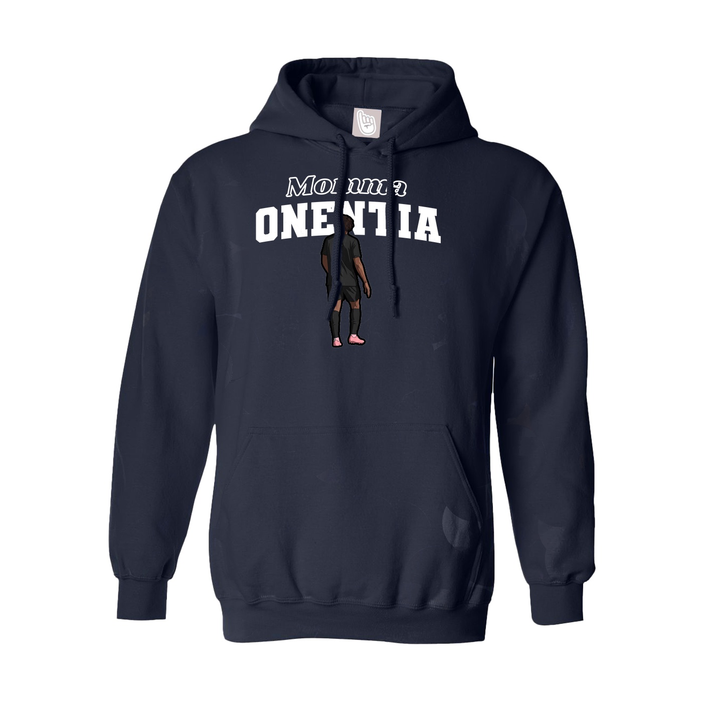 Youth Hoodie — Mothers Day Block in Navy