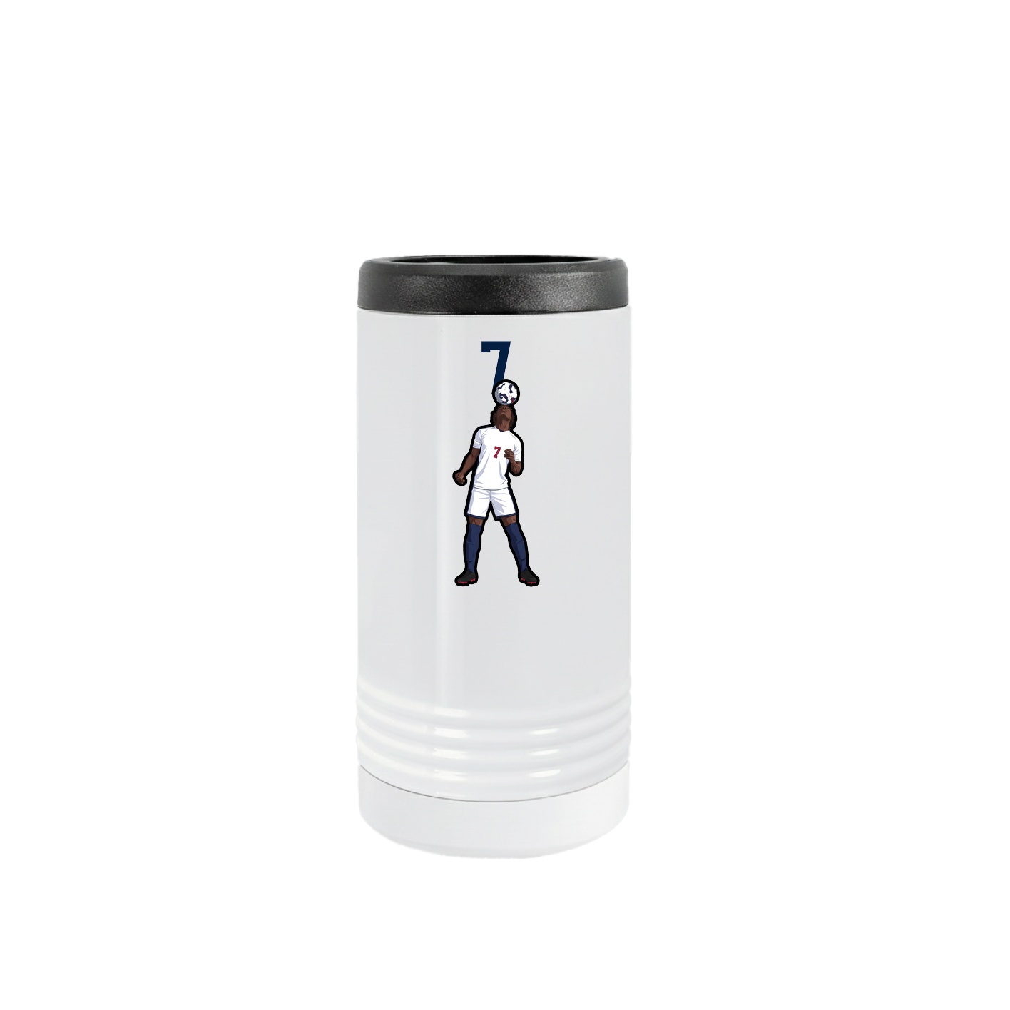 Slim Beverage Holder — Number Top in White