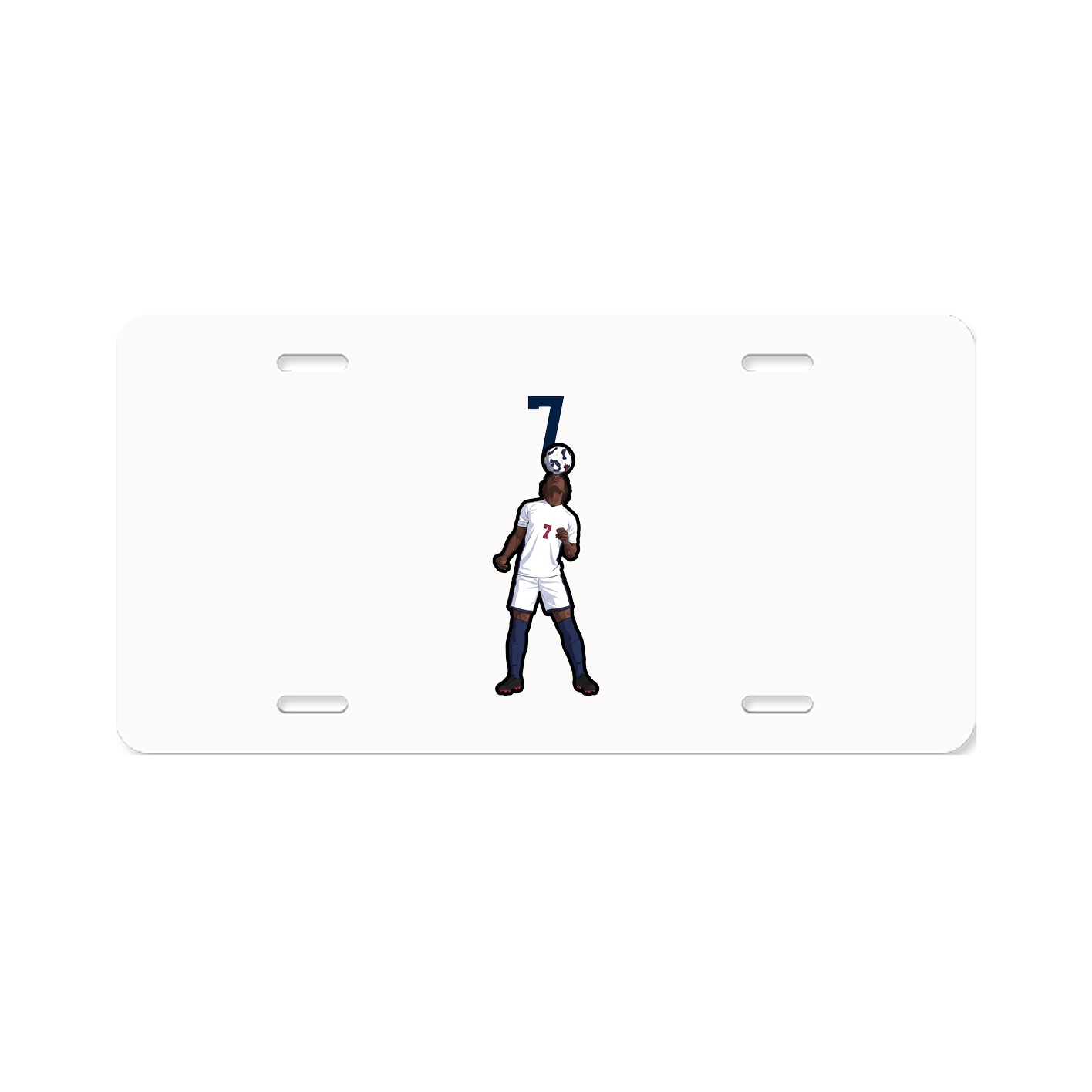 License Plate — Number Top in Classic