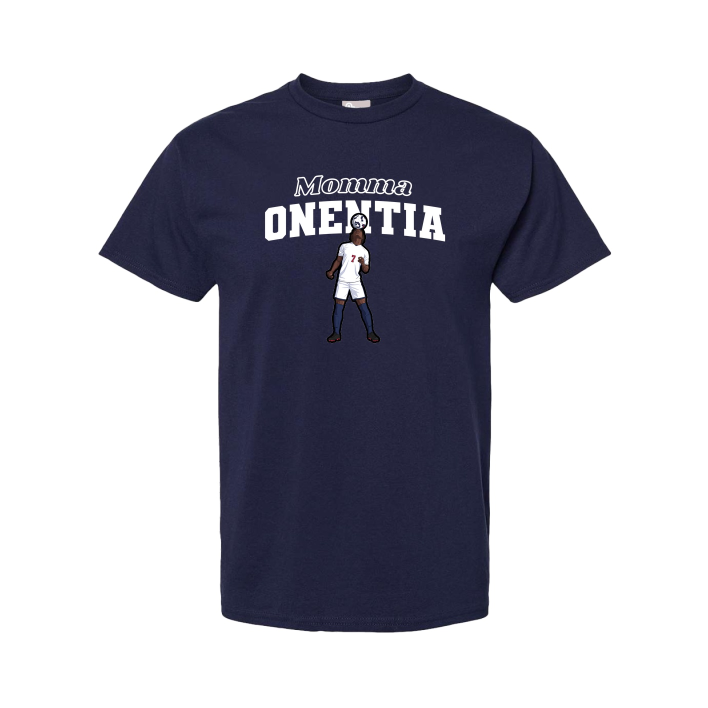 Youth Tee — Mothers Day Block in Navy