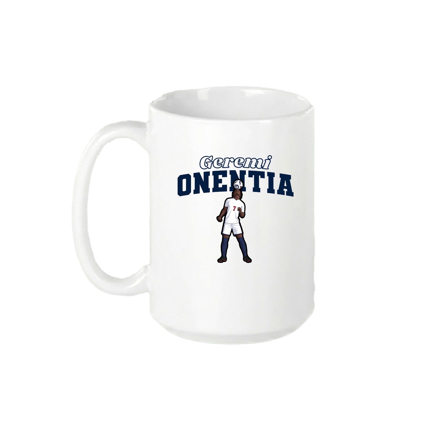 15oz Coffee Mug — Name Arch in White