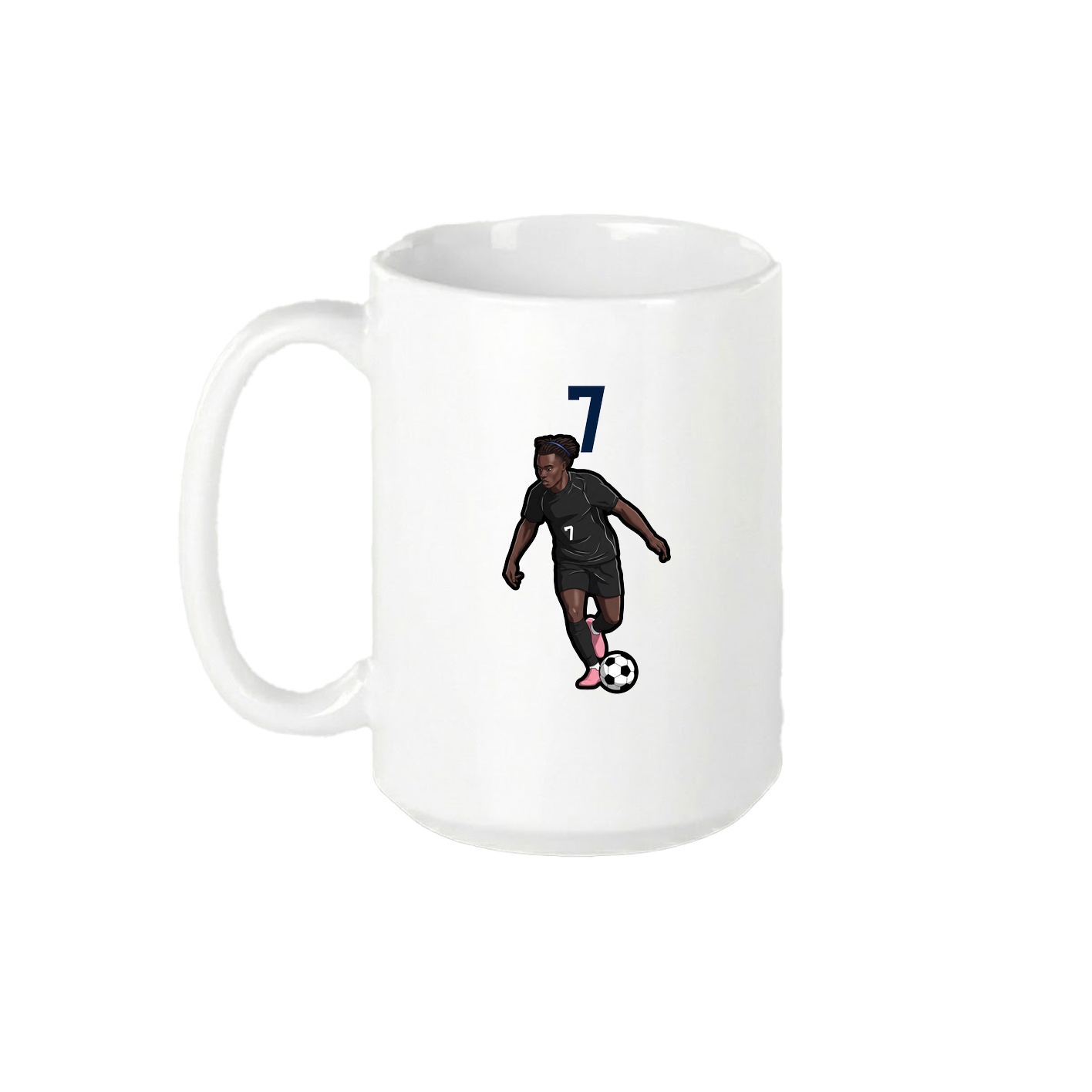 15oz Coffee Mug — Number Top in White