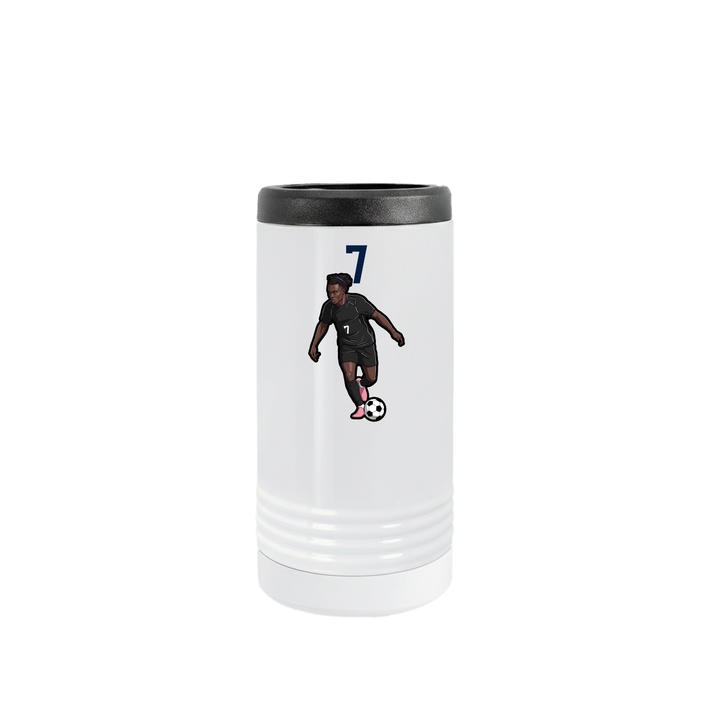 Slim Beverage Holder — Number Top in White