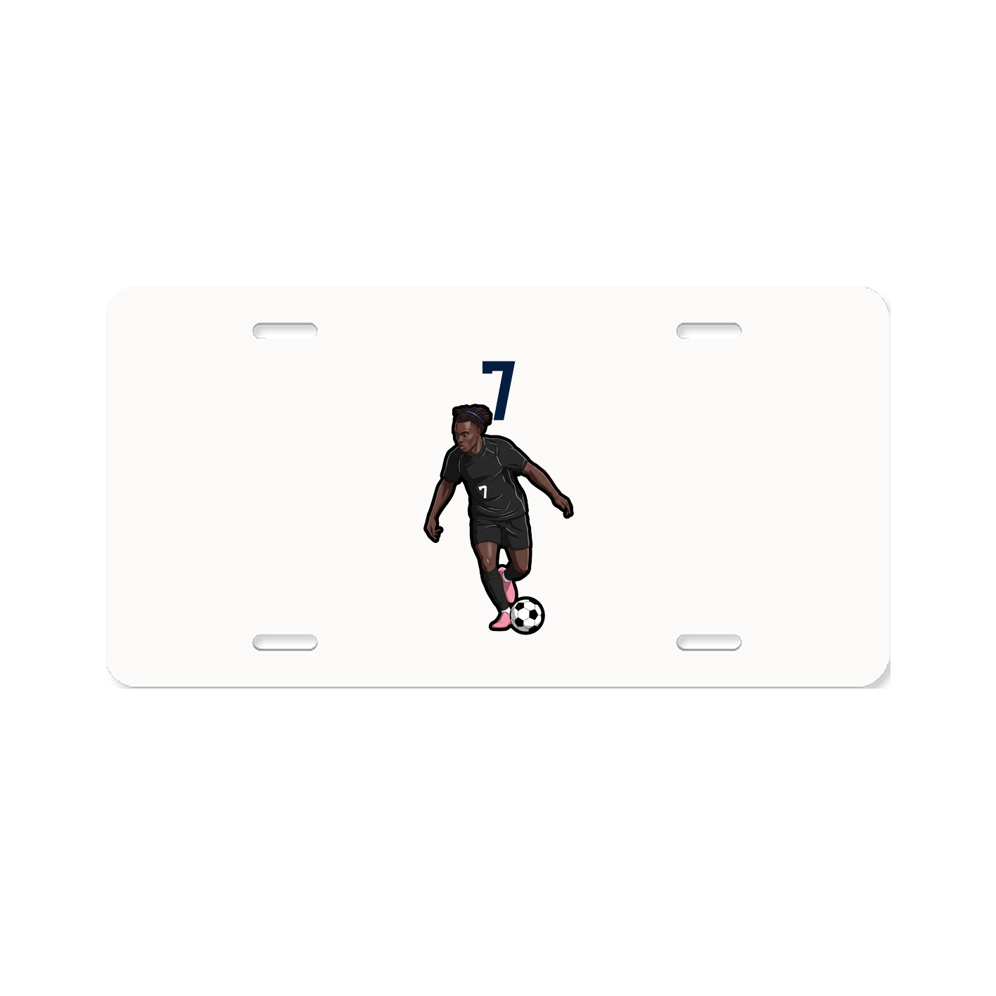 License Plate — Number Top in Classic