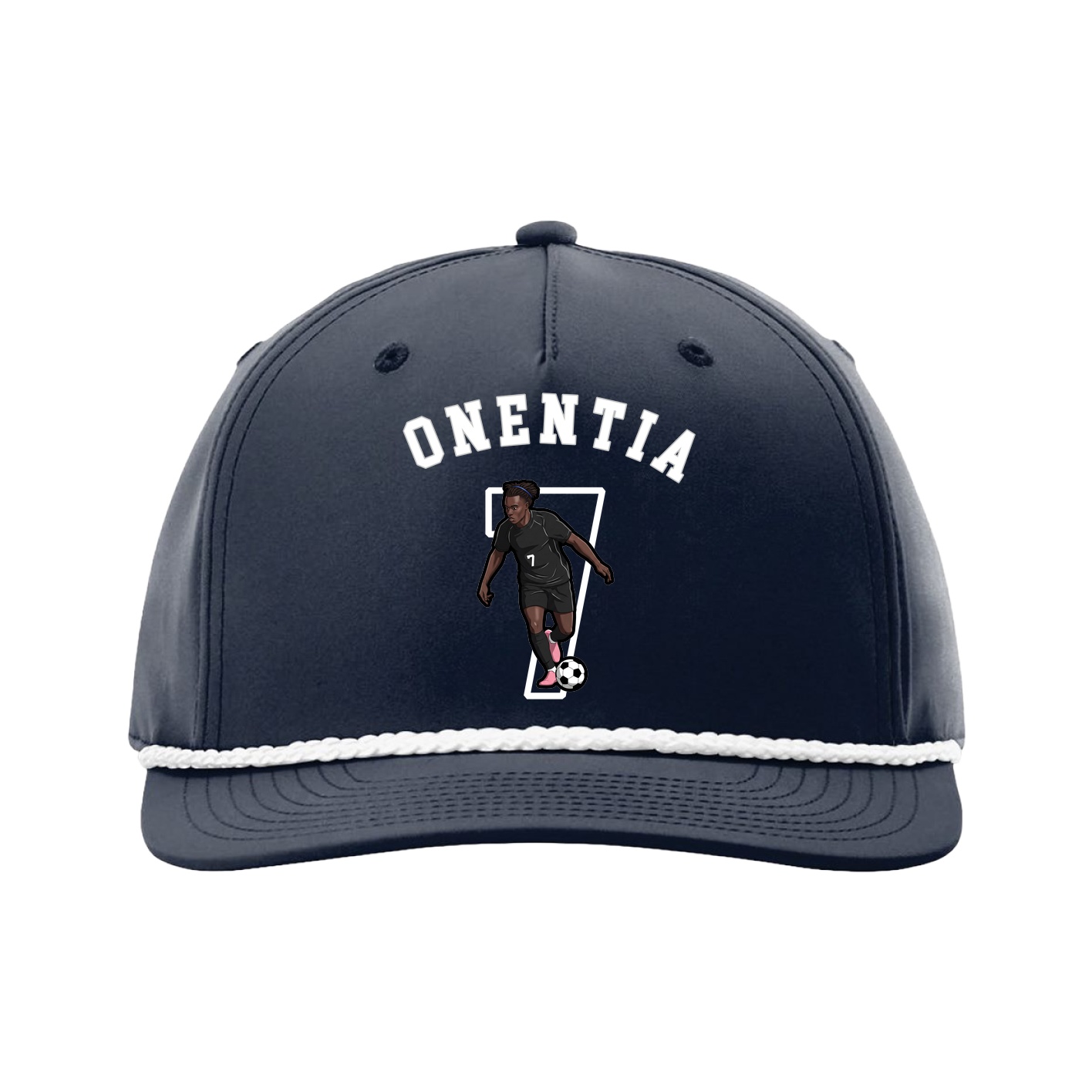 Five-Panel Classic Rope Cap — Shirsey Arch in Navy