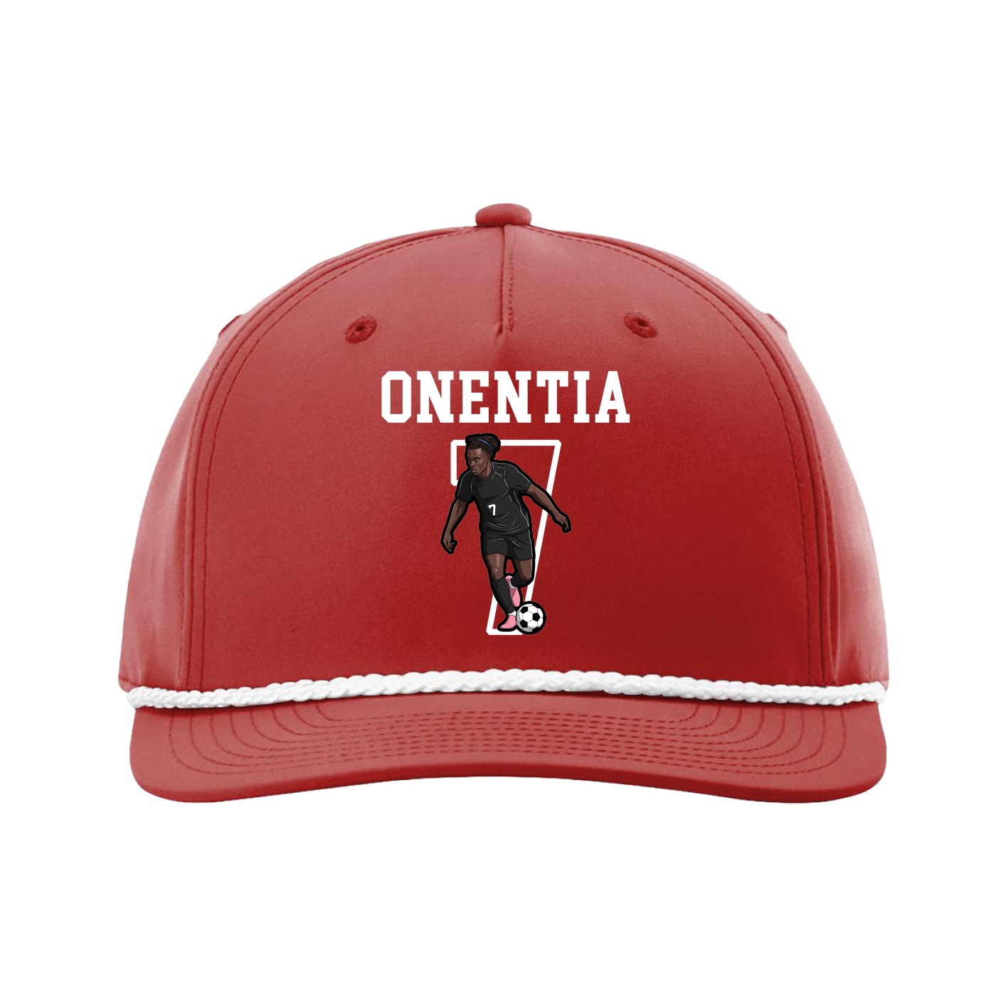 Five-Panel Classic Rope Cap — Shirsey in Red