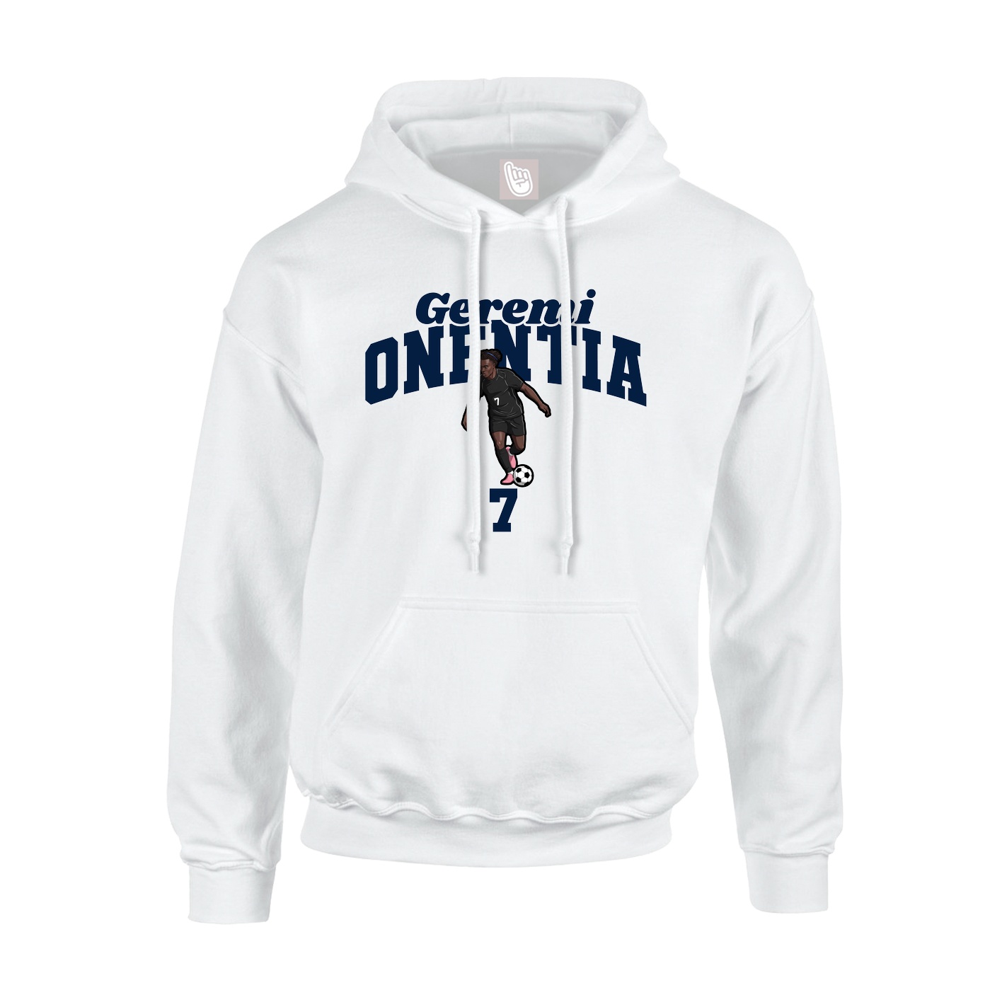 Hoodie — Signature Arch in White