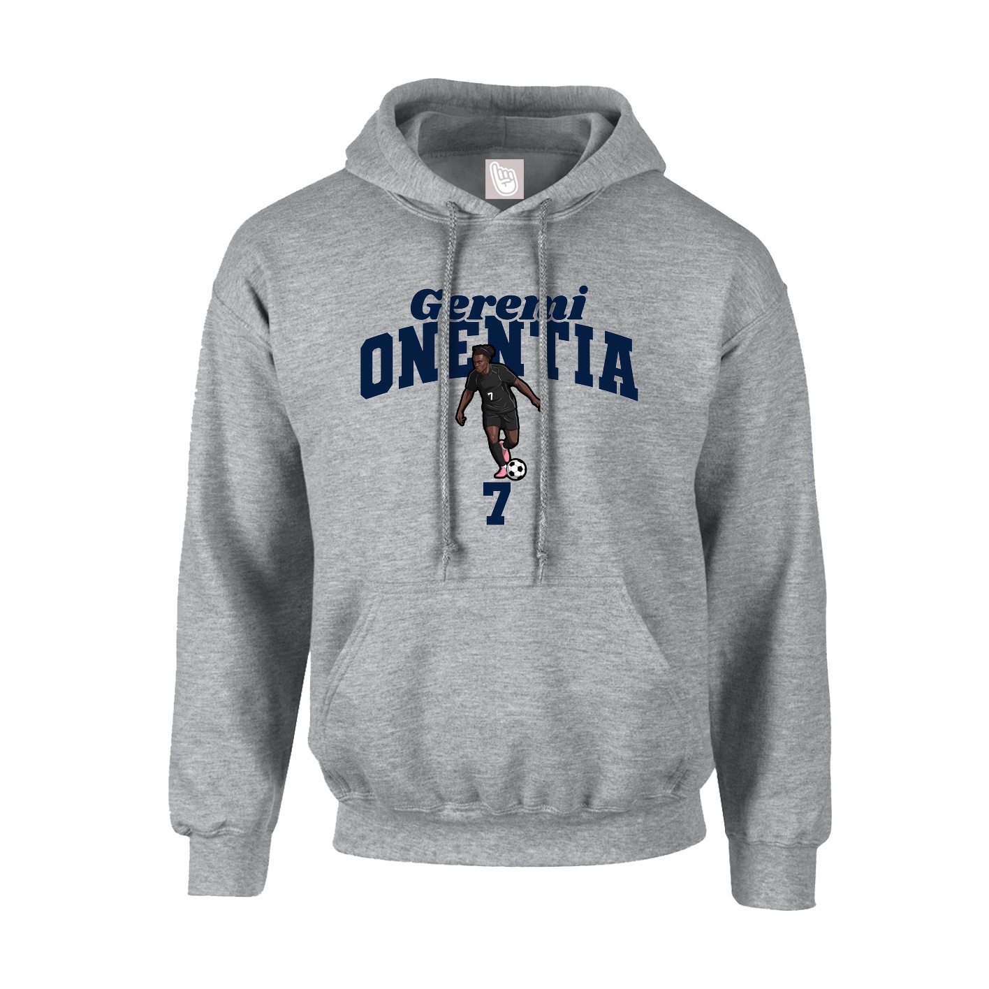 Youth Hoodie — Signature Arch in Grey