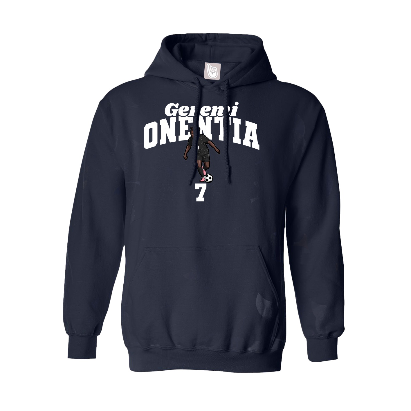 Youth Hoodie — Signature Arch in Navy